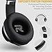 DOQAUS Bluetooth Wireless Headphones Over Ear,52 Hours Playtime Wireless Headphones with 3 EQ Modes,HiFi Stereo Headphones with Microphone and Soft Protein Earpads for iPhone/TV/PC/Home Office
