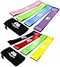 Resistance Loop Bands, BEST Set of 4 Home Fitness Exercise Bands for Workout & Physical Therapy, FREE Ebook & Online Video, Pilates, Yoga, Rehab, Improve Mobility and Strength, Life Time Warranty