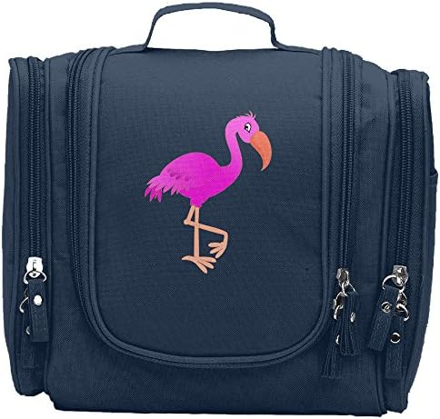 BONENGDE Beautiful Flamingo Toiletry Bag Travel Tote Makeup Pouch Cosmetic Organizer Bag Extra Large Portable Makeup Train Case For Man And Women