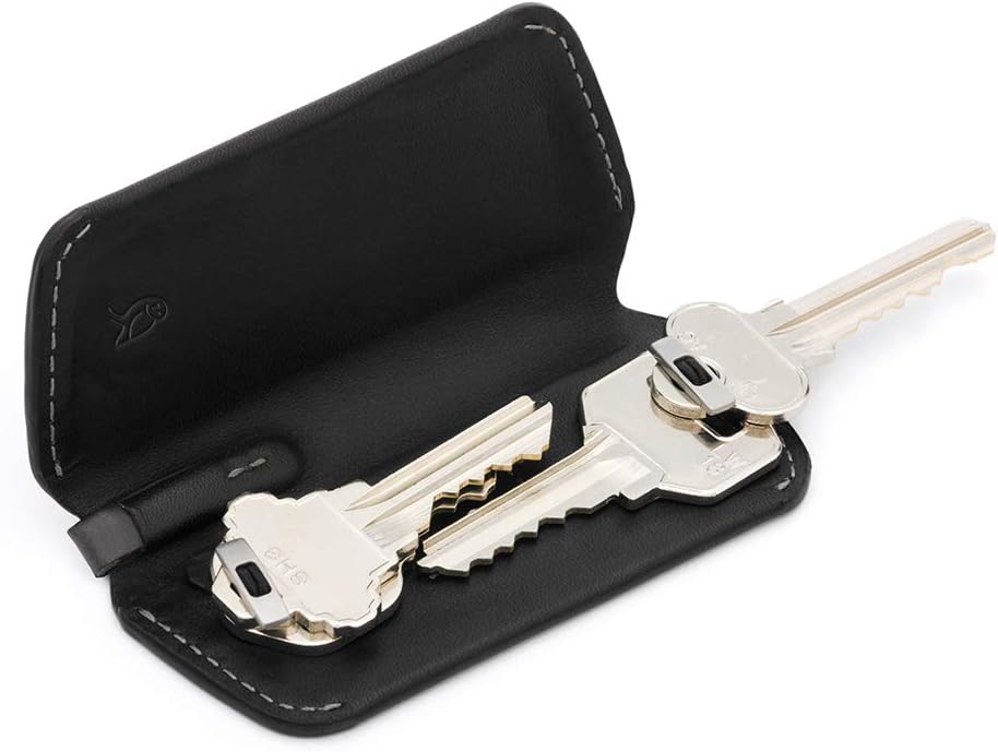 Bellroy Key Cover Plus 2nd Edition (Leather Bifold Key Organizer) - Black: Office Products