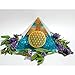 Orgonite Pyramid - Blue Aquamarine Pyramid for Emf Protection - Orgone Energy Generator - Orgone Pyramids for Chakra Balancing - Healing Stones Crystal Chakra - Chakra Crystal - By Agate Jewelry