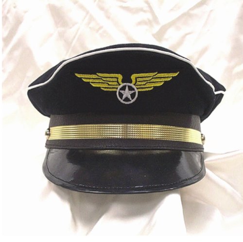 Jacobson Hat Company Mens Navy Pilot Hat