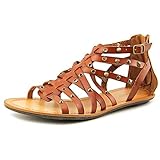 Nine West Attractir Women Open Toe Synthetic Brown Gladiator Sandal