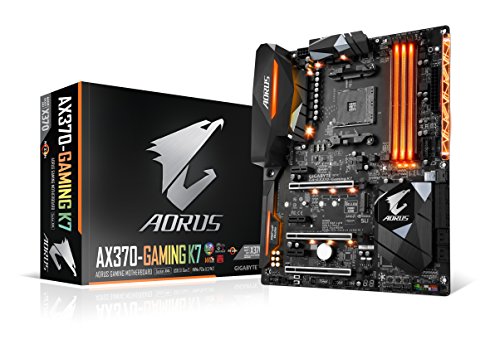 GIGABYTE AORUS GA-AX370-Gaming K7 (AMD Ryzen AM4/ X370/ RGB FUSION/ SMART  FAN 5/ HDMI/ USB Type-C/ ATX/ DDR4/ Motherboard) (Tamaño: