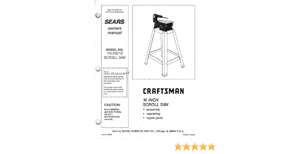 1986 Craftsman 113.236110 16\