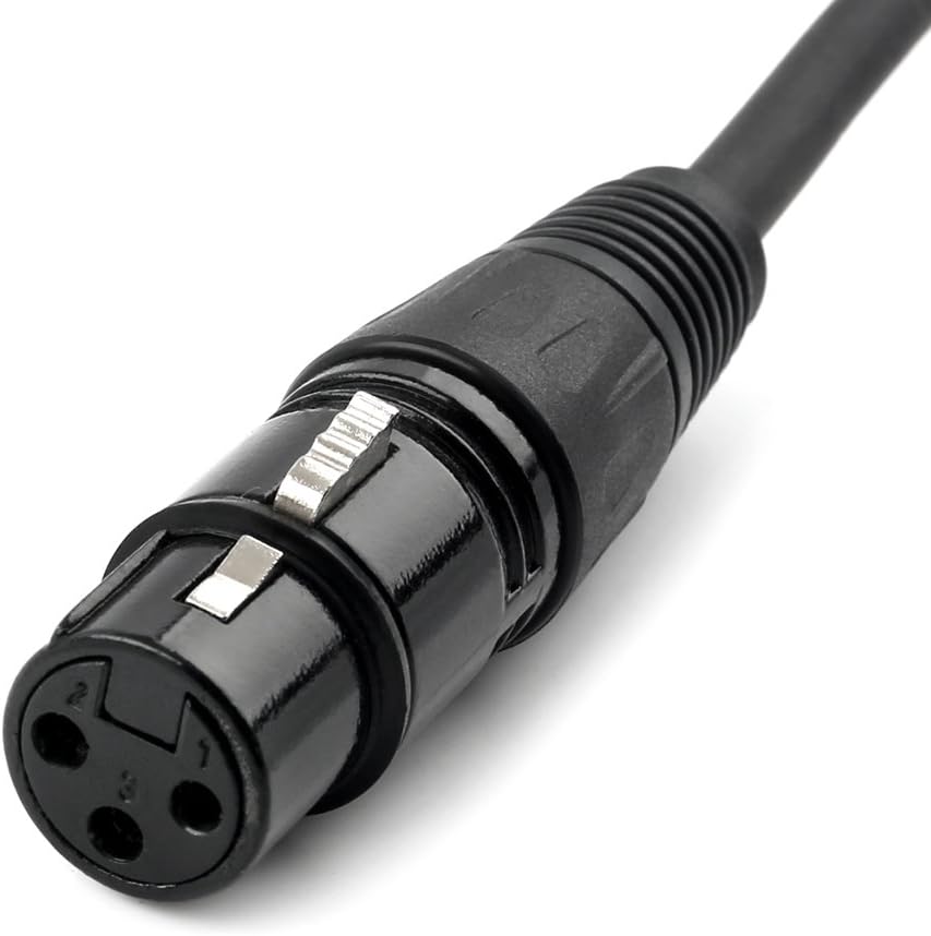 Airtana XLR Splitter Cable, 3 Pin XLR Female to Dual XLR Male Patch Y Cable Balanced Microphone Splitter Cord Audio Adaptor- 1.5 Feet - Image 5
