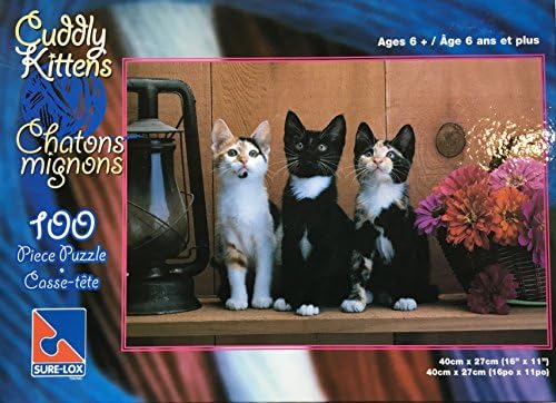 Sure-Lox Cuddly Kittens 100 piece jigsaw puzzle "Chatons Mignons"