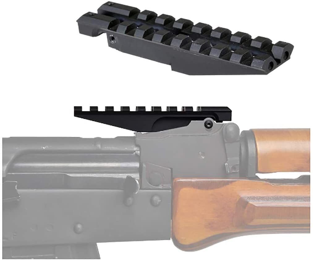 WINFREE Tactical Low Profile Picatinny Scope Mount Rail for AK Series Rifles AK Rear Sight Rail