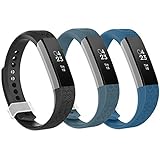 GreenInsync Compatible Fitbit Alta Bands, Replacement Fitbit Alta Accessory Band Small Fitbit Alta/Fitbit Alta HR/Fitbit Ace Wristbands Metal Clasp Ultrathin Fastener (3pack)