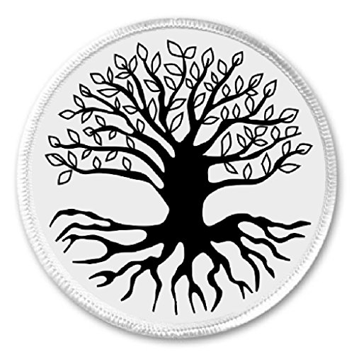 Tree Of Life (black & white) 3" Sew On Patch
