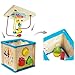 LuaLua Baby Toys for 1 2 3 Year Old Educational Wooden Bead Maze Shape Sorter Activity Cube Gifts for Boy And Girl Toddlers
