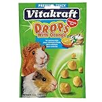 Vitakraft Guinea Pig Orange Drops Treat, 5.3 Ounce Pouch
