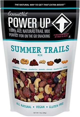 Power Up Trail Mix - Summer Trails, 100% All Natural Trail Mix (Pack of 2)
