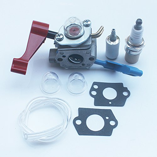 KIPA Carburetor With Fuel line Spark plug Gasket kit For Poulan FL1500