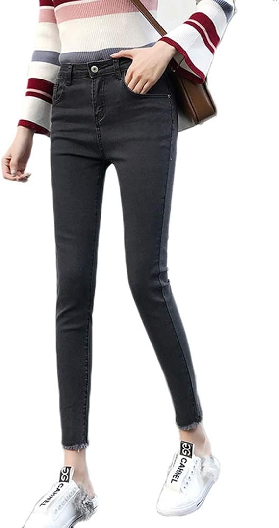 Amazon レギンス 美脚 デニム ブラック グレー 8サイズ 25 32 ストレッチ ハイウエスト 春夏用 ジーンズ パンツ レディース スキニー 着痩せ キレイめ 細身 ボトムス ファンション 大きいサイズ ジーパン カジュアル ジーンズ 通販