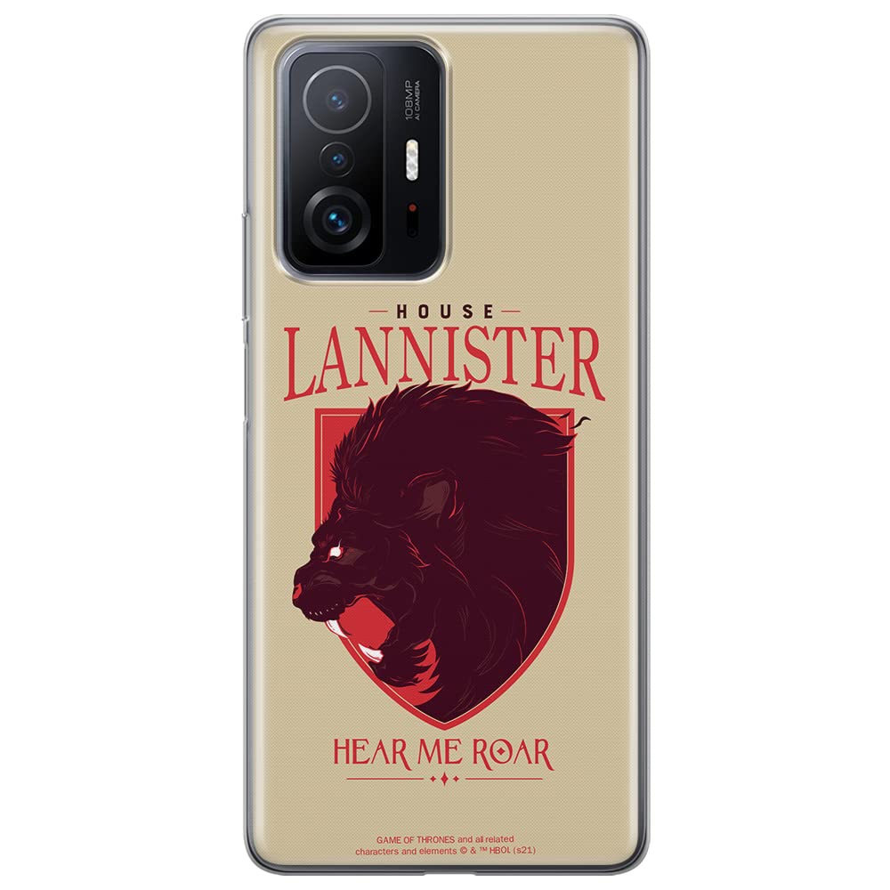 ERT GROUP mobile phone case for Xiaomi 11T 5G / 11T PRO 5G original and officially Licensed Game of Thrones pattern 008 optimally adapted to the shape of the mobile phone, case made of TPU
