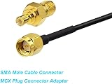 Bingfu Dual Band 978/1090MHz 5dBi ADS-B Antenna Magnetic Base SMA MCX 2-Pack view 5