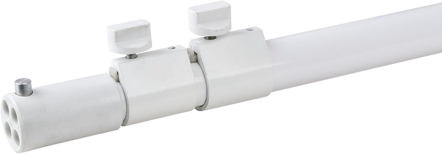 Telescopic upright - 3-way 180(h)-->400(h)cm - white