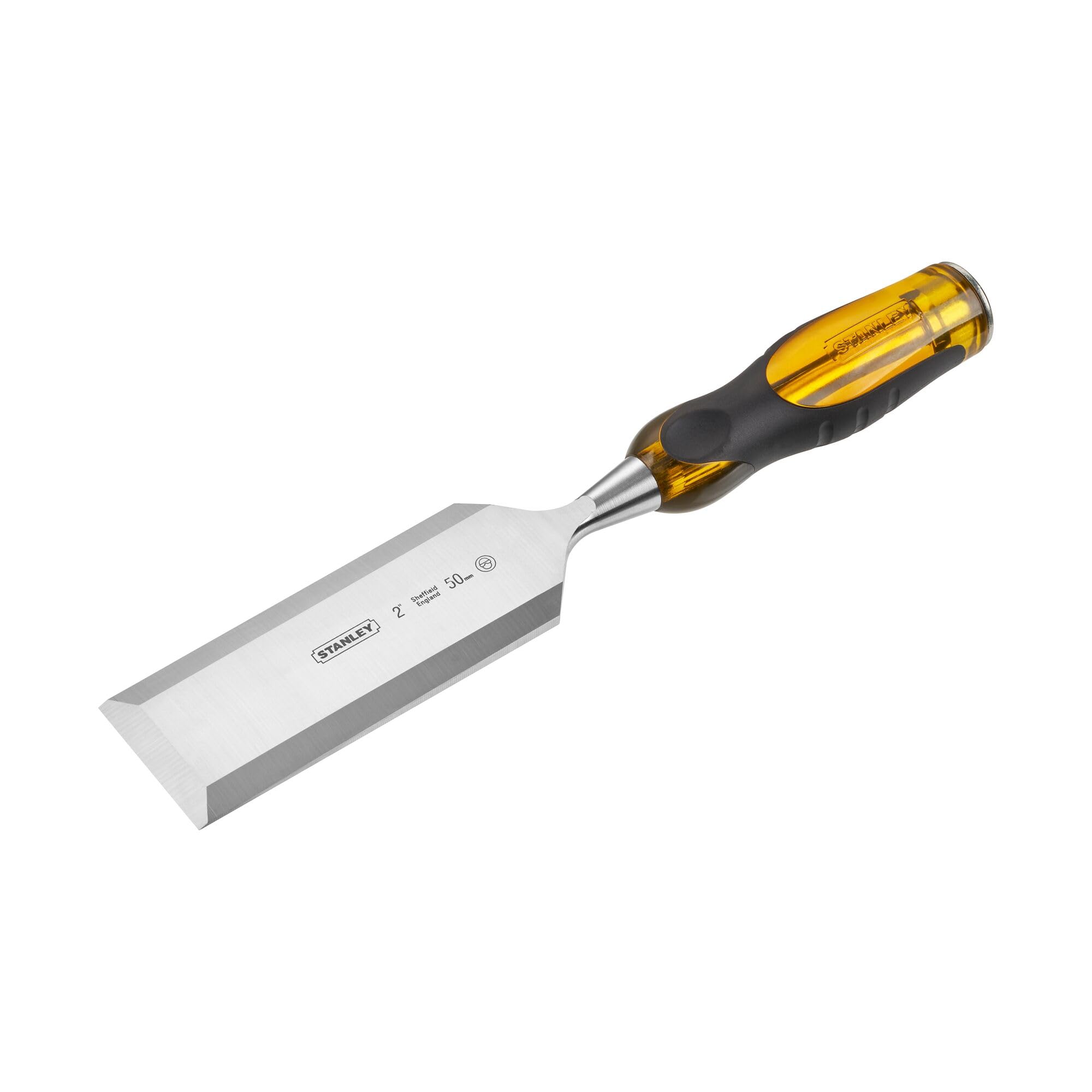 STANLEY FATMAX 50mm Thru Tang Chisel with Bevel Edge and Strike Cap, 0-16-267