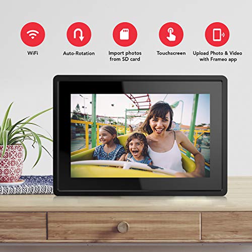 Feelcare 7 Inch 16GB Smart WiFi Digital Picture Frame, Send Photos or