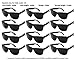 Edge I-Wear 12 PCS School Kids Neon Sunglasses UV400 Protection, for Boys and Girls, 80’s Style Party Sunglasses