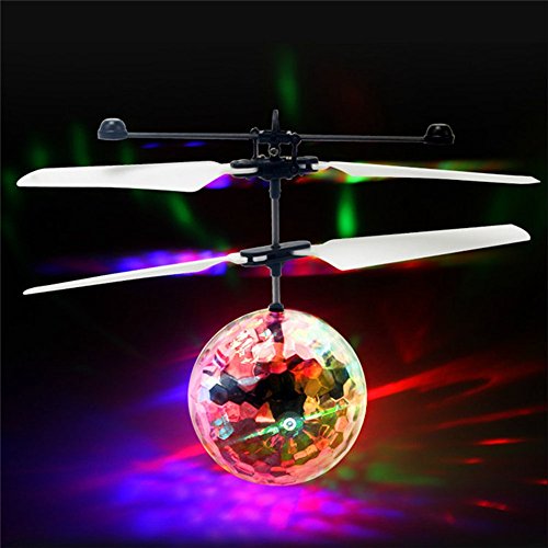 Amazingbuy - RC Flying Ball, Helicopter Ball with Rainbow Shinning LED Lights for Kids, Flying Toy for Boys and Girls - Thumbnail 4