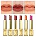 6PCS Matte Lipstick Set Matte Silky Velvet Waterproof Lipstick Lasting Non-stick Cup Lipsticks (#(01-06))