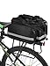 Lixada 2 in1 Bike Trunk Bag Casual Chest Sling Pack Bag Cycling Bicycle Rear Rack Carrier Bag Pannie (Black)