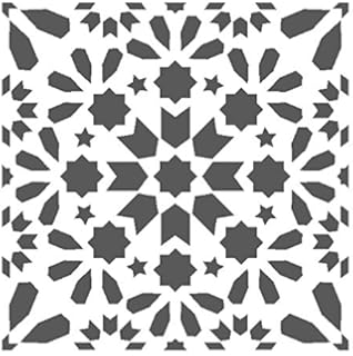 Amazon Com Verona Tile Wall Stencil Diy Home Decor Stencils 7