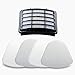 HEPA Filter + 2 Foam Flet Filter Kit for Shark Navigator Life Away XFF350 XHF350 NV350 NV351 NV352 NV355 NV356 NV356E NV357 NV360 NV370 NVLFT199 UV440 NV350A NV350E