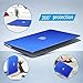 IBENZER Compatible with Old Version MacBook Air 13 Inch Case (2017-2010 Release), Models: A1466/A1369, Plastic Hard Shell Case with Keyboard & Screen Cover for Mac Air 13, Royal Blue, A13RBL+2 N