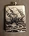 Octopus Design 02 Kraken Attaking A Ship Flask 8oz Stainless Steel