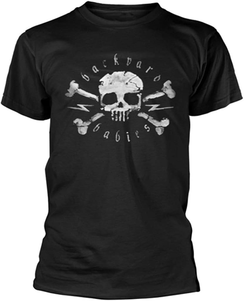 Amazon Com Backyard Babies Skull Black T Shirt Clothing