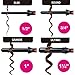 MICSTA Professional Curling Wand, Ceramic Tourmaline Barrel for Long Hair, Beach Wave Curling Irons, Dual Voltage Instant Heat for Party, Home, Travel 3/4