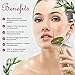 Chic Radiance 3-in-1 Facial Roller and Gua Sha Kit – Jade and Rose Quartz Massager Stones – Best Massage Rollers – Anti-Aging Tools for Puffiness, Dark Circles, Wrinklesthumb 3