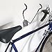 Bike Wall Mount - EVA Foam Padded Bicycle Hooks with 50lb Capacity - Flip-Up Garage Bicycle Rack for Mountain, Road, and Kids Bikes by Rad Sportz