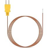 80PK-1 K-Type Bead Temperature Probe Fit for Fluke thermocouple Meters, 1M Length High Accuracy