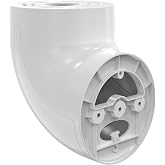 Holicfun Eave Mount for Ring, Blink and Wyze Floodlight Camera, White | 90&deg; eave adapter, mounts floodlight cam upright like on wall, durable plastic, hardware included