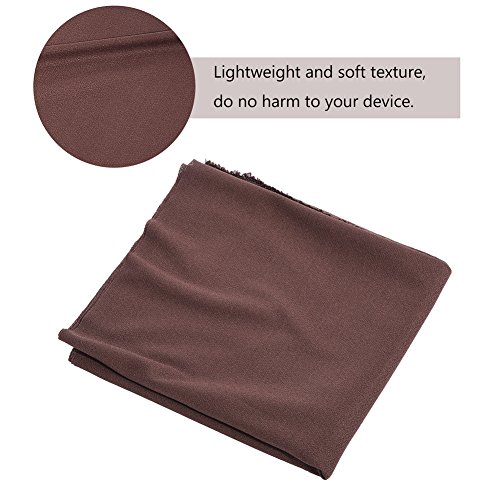 Tosuny Speaker Cloth, 1.7mx0.5m Speaker Cloth Stereo Mesh Grill Fabric, Anti-dust Mesh Cover Applicable to Large Speakers, Stage Speakers, KTV Boxes etc, Brown, Black (Optional) (Brown)