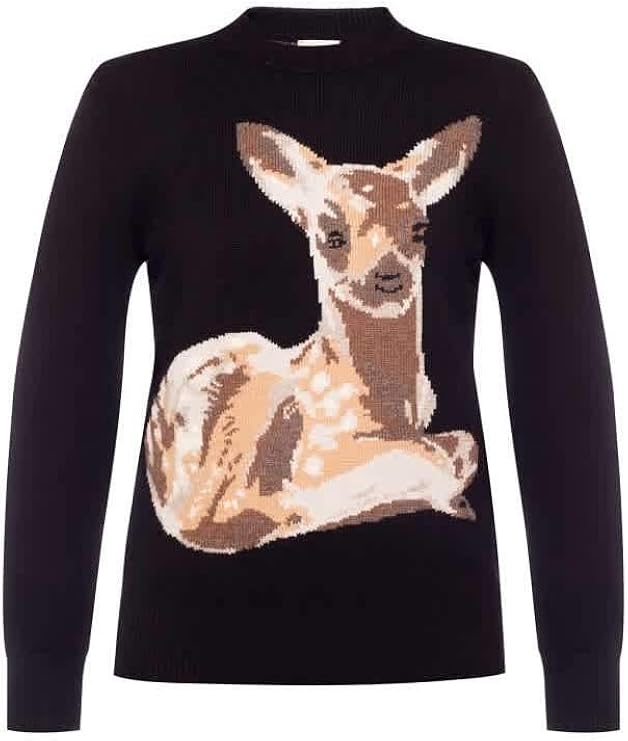 burberry deer sweater