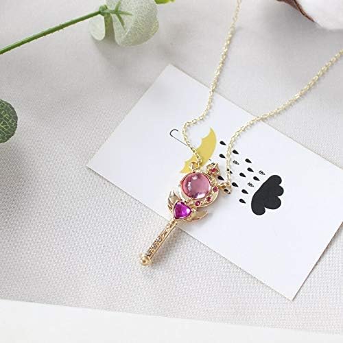 Amazon Zycアニメ美少女戦士セーラームーンコスプレ警棒ペンダントネックレス愛するハートチャームレディースジュエリー ネックレス 通販