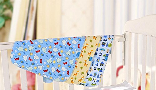 Monvecle 4pcs Pack Baby Infant Waterproof Cotton Changing Pads 18