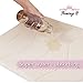 Flamingo P Bathroom Mat Memory Foam Non Slip Bath Rugs for Shower Floor,24x17,Ivory White