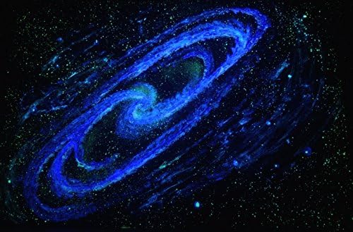 JUMBO " Giant Spiral Galaxy" Glow in the Dark Poster - Space Image - Mural, Ceiling or Wall hanging