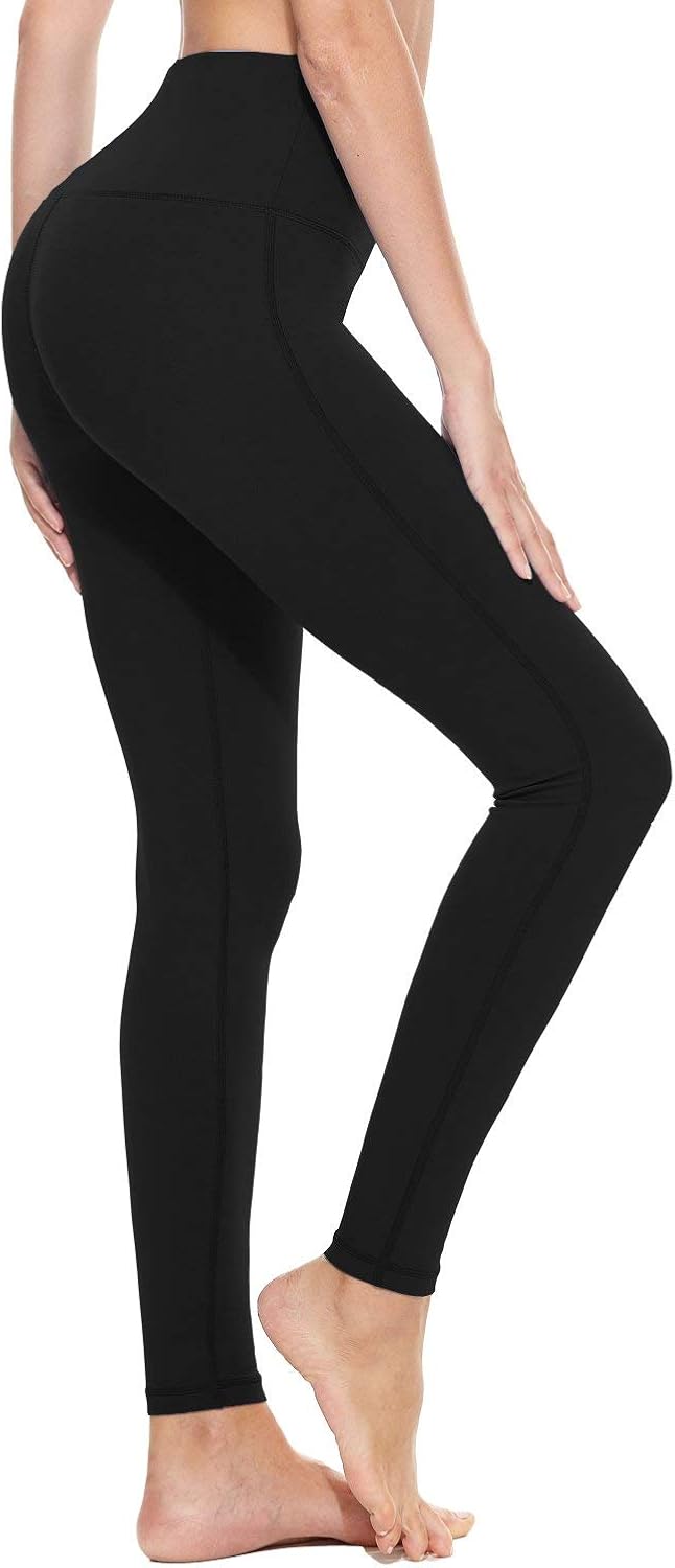 BALEAF Women's 20" / 28" High Waisted Yoga Leggings Workout Capri Tummy Control Pants with Pocket(Plus Size/Regular): Clothing