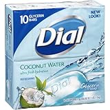 Dial Coconut Water Glycerin Bar Soap - 10 Bars