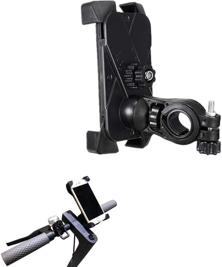 Yuhtech Mobile Phone Holder for Xiaomi Mijia M365 Electric Scooter Accessories - Support Corners 360 Degrees Rotatable
