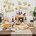 Cheers & Beers to 50 Years Gold Glitter Banner for 50th Birthday Wedding Anniversary Party Decorations Pre Strung & Ready To Hang, Beer Party Decorations