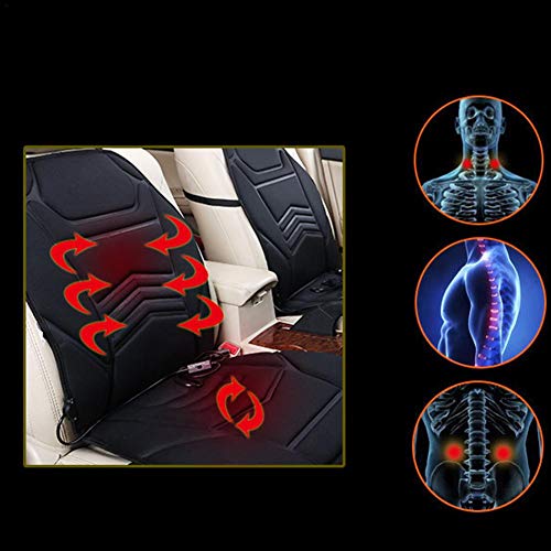 Universal 12V Heated Car Seat Cushion with Temperature Controller, Winter Car Seat Warmer Cover Heating Pad 12V Plug's Into Cigarette Lighter Perfect for Cold Weather and Winter Driving - Thumbnail 4