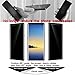 DONWELL [ 2 Pack Galaxy Note 8 Privacy Anti Spy Anti-Glare Ballistic Full Coverage Tempered Glass Screen Protector for Samsung Galaxy Note 8 6.3